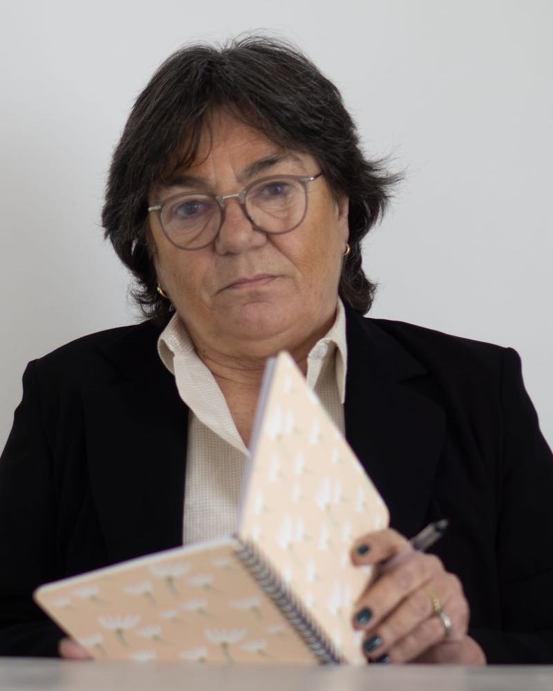 Ritratto di Nicoletta Angelini nel suo studio